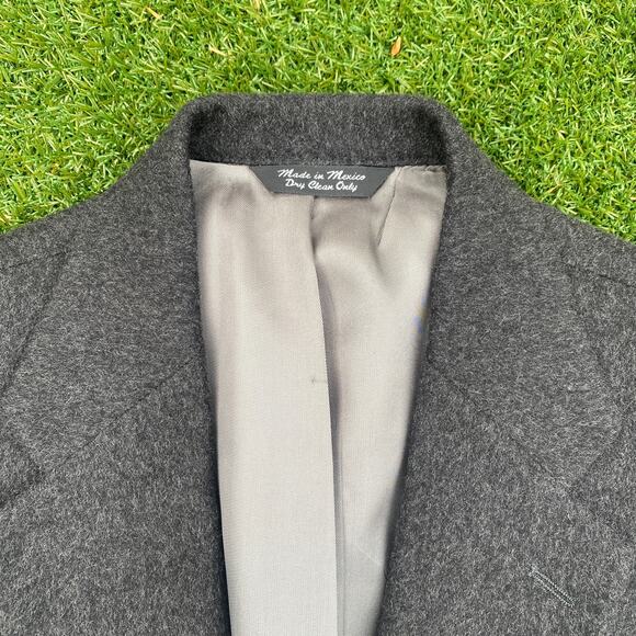 Men's Grey Cashmere Blazer Jacket 38S - Picture 2 of 6